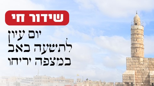 יום עיון בתשעה באב בשידור חי