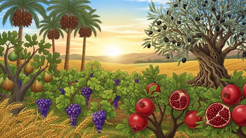 חמדת השבת: קדימה בין פירות שבעת המינים