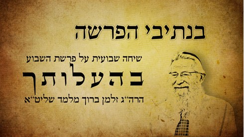 בנתיבי הפרשה - בהעלותך