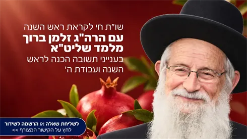 בשידור חי: שו"ת לקראת ראש השנה עם הרב זלמן ברוך מלמד שליט"א (אתר ישיבה / yeshiva.co) בשידור חי: שו"ת לקראת ראש השנה עם הרב זלמן ברוך מלמד שליט"א